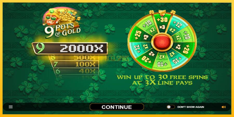 სურათი 1 სათამაშო მანქანა 9 Pots of Gold Land & Win