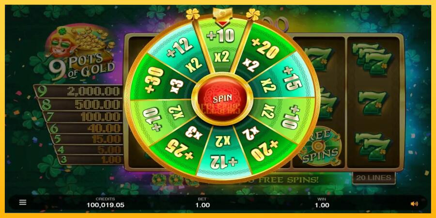 სურათი 4 სათამაშო მანქანა 9 Pots of Gold Land & Win